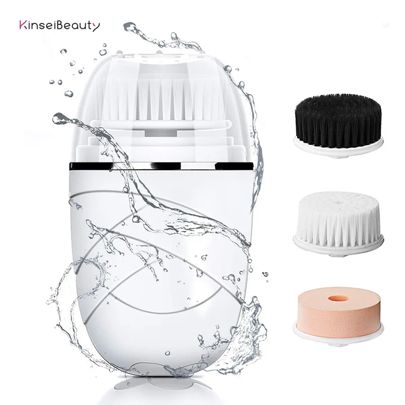 Facial Cleansing Brush 3 In 1 Electric Face Devices With Heads Massager Skin Blackhead Acne Removal | Красота и здоровье