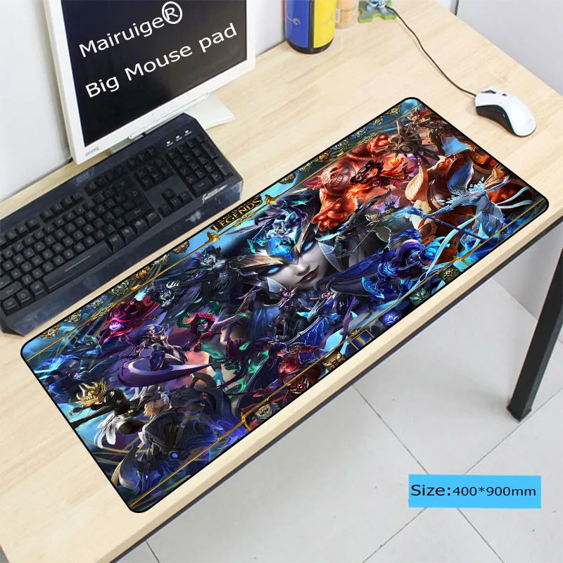  League of legends Large Gaming Mouse Pad Gamer Locking Edge Keyboard Mouse Mat Gaming Mousepad for 