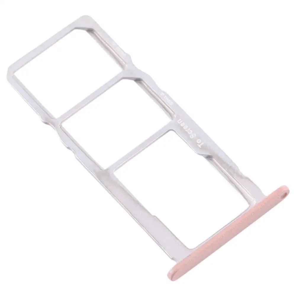 Лоток для sim-карт+ лоток для карт памяти Micro SD для Nokia 3,2 TA-1156 TA-1159 TA-1164 - Цвет: Розовый