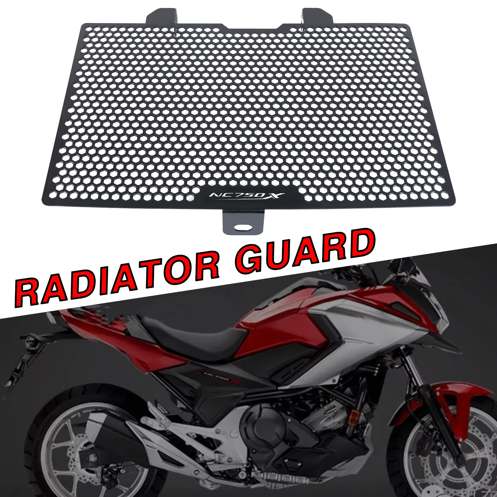 COPART Motorcycle Aluminum Radiator Grille Guard Protection Cover for Honda NC750 NC750S NC750X 2014-2019 