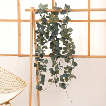 

Wedding Decoration Artificial Plants Green Eucalyptus Vines Rattan artificial Fake Plants Ivy Wreath Wall Decor Vertical Garden