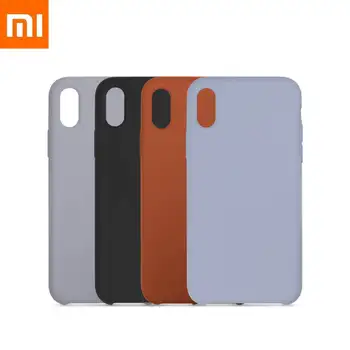

Original Xiaomi iPhone Protective Case Liquid Silica Charming Touch+Comprehensive Protection Xiomi For iPhone XS Max iPhone XR