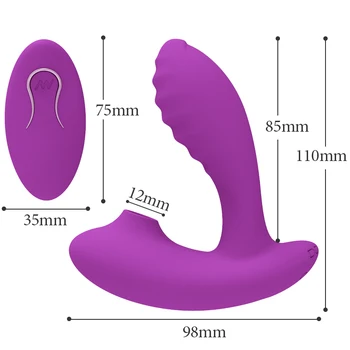Remote Control Sucking Vibrator for Women Dildo G Spot Vagina Clit Nipple Sucker Clitoris Stimulator Masturbators Female Sex Toy 6