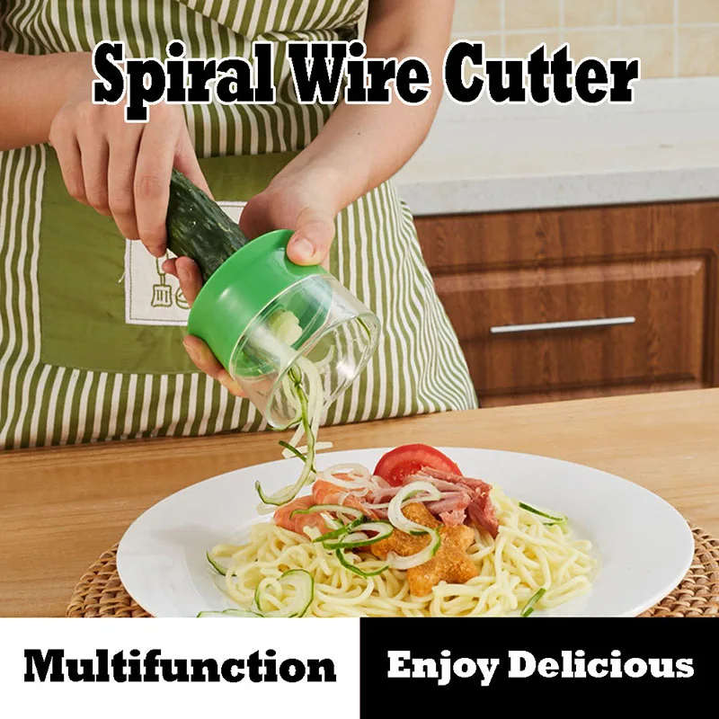 Portable Creative Grater Rotary Cucumber Peeled Carrot Trimmer Helical Chipper Slicers Easy Operate And Clean Healthy Material