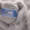 Drop Shipping 50+20g/set Long Plush Mink Cashmere Yarn Fine Quality Hand-Knitting Thread For Cardigan Scarf Suitable for Woman 2