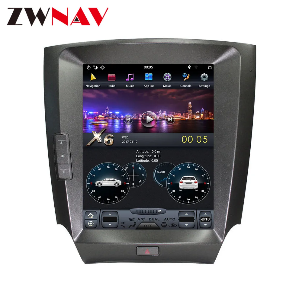 Excellent Vertical Screen Tesla Style Android Car GPS navigation For LEXUS IS200 IS250 IS300 IS350 radio tape recorder Multimedia headunit 5