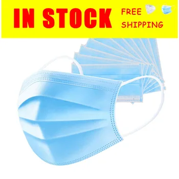 

Disposable 3Ply Face Mask Non Woven Earloop Thickened High Quality Mouth Facemask Protection Facemasks Ce Certificate