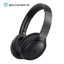 SOUNDPEATS Active Noise Cancelling Headphones Wireless Over Ear Bluetooth Headphones 40H Playtime, Comfortable Fit, Clear Calls