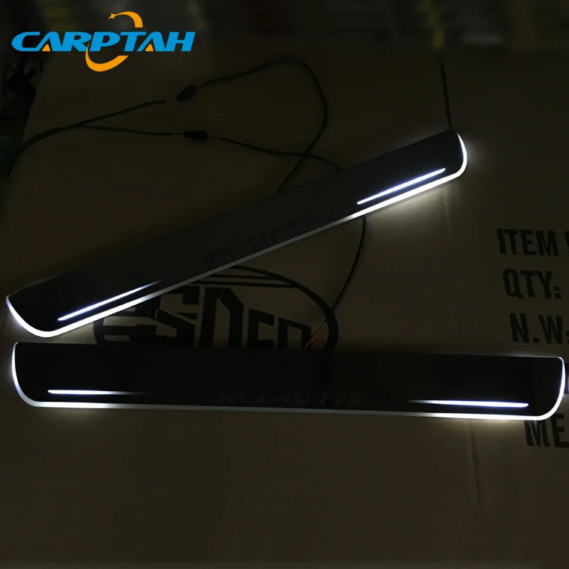 CARPTAH отделка педали автомобиля наружные части светодиодный порог Накладка дорожка динамический стример светильник для Mazda 6 Skyactiv 2013