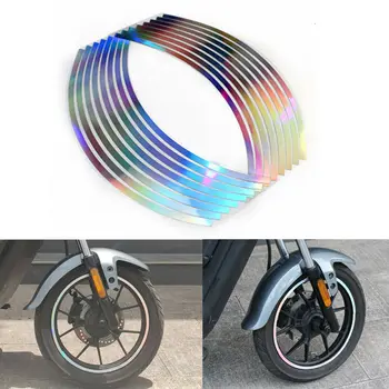 

Universal Motorcycle Laser Wheel Tire Sticker Stripes Reflective Rim Tape Motocross Tire Decal