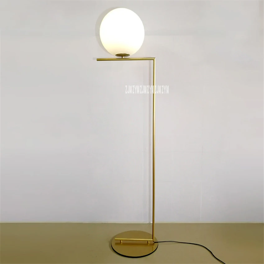 OMZ-L048 Bedroom Bedside Study Room Simple Ball Standard Lamp Postmodern Living Minimalist Glass Floor Creative | Освещение