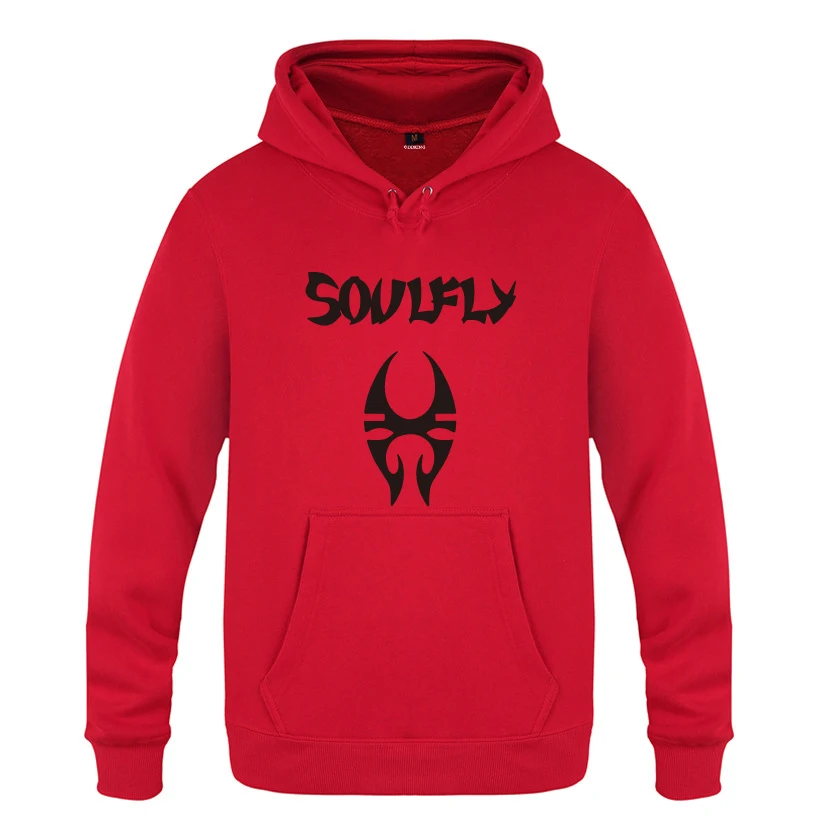 HOY HET SOULFLY рок группа толстовки мужские мужские с капюшоном флисовый пуловер толстовки - Цвет: HOY HET