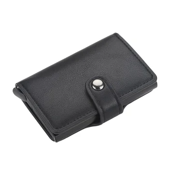 

NEW RFID Automatic Wallet Credit Card Holder Case Aluminum Alloy Anti-Degaussing Anti-Theft RFID Bank Credit Card