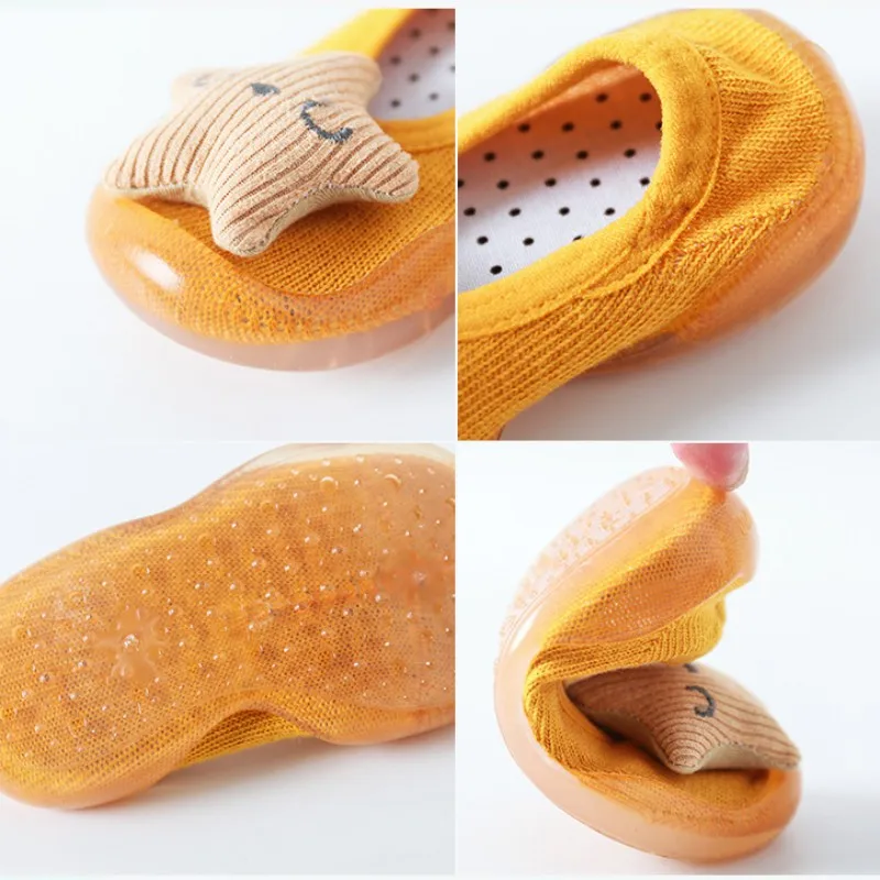 Newborn Baby Girls Sock Shoes Kid Rabbit Soft Sole Rubber Shoes for girl boys Socks Slipper Infant Baby Boy Soft Anti-slip Shoes