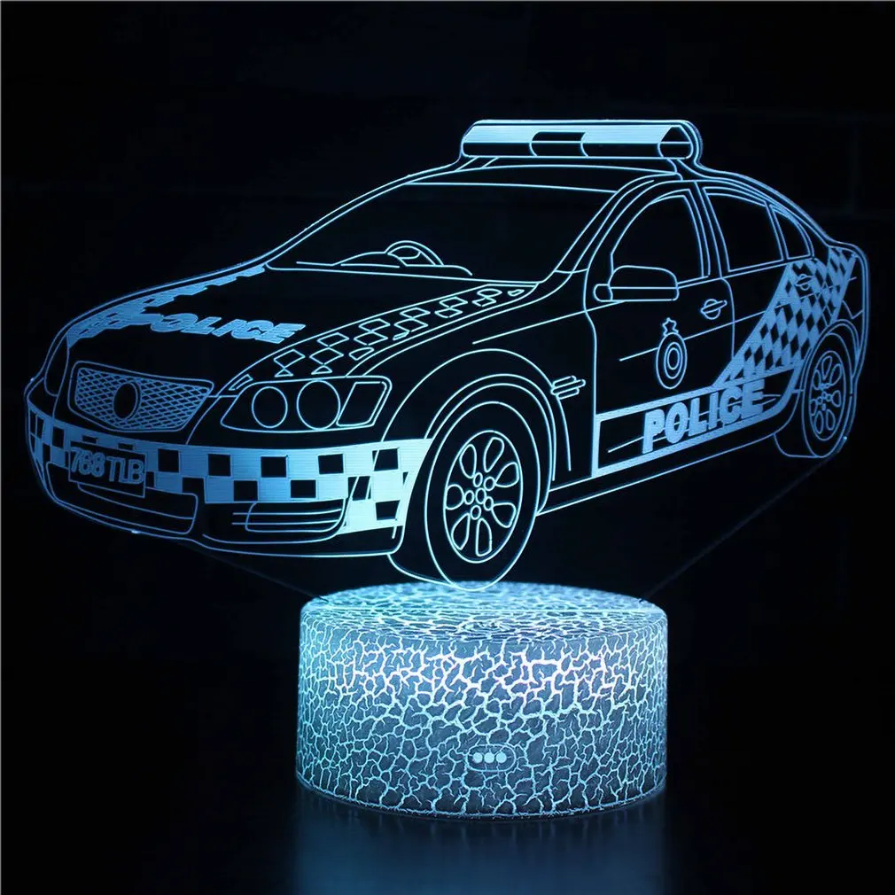 

ICOCO Racing Car Series 3D LED Night Light with 7 Colors Light for Home Decoration Amazing Illusion Lamp