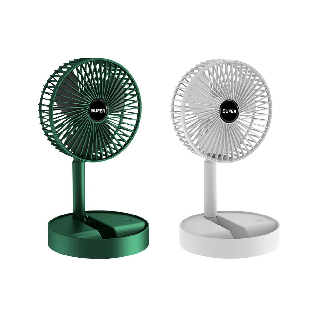 Mini Folding Telescopic Fan USB Rechargeable Floor Fan for Student