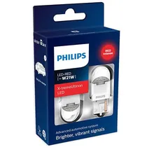 Lamp W21W 12/24V-LED 2,1W(W3x16d) RED X-tremeUltinon LED Gen2(pkg of 2 PCs PHILIPS 11065XURX2