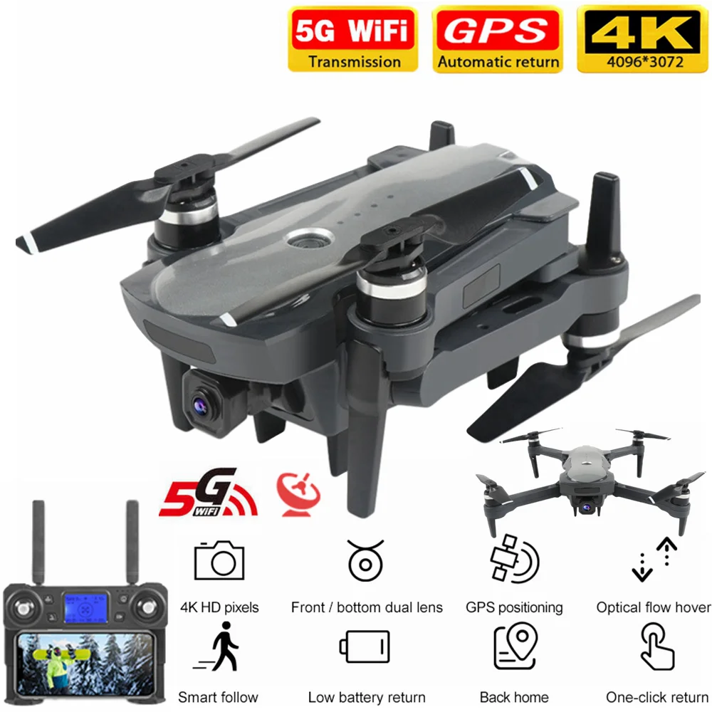 KCX GPS беспилотные летательные аппараты с 5G 4K Wi Fi широкоугольный объектив высокого