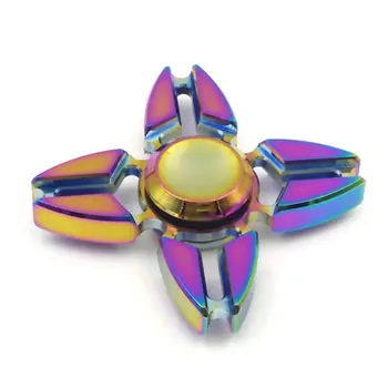 

Colorful Hand Spinner Quad Corner Metal Spinners Portable Finger Toy For Autism Anti Stress Anxiety Focus Toys Kids Gift
