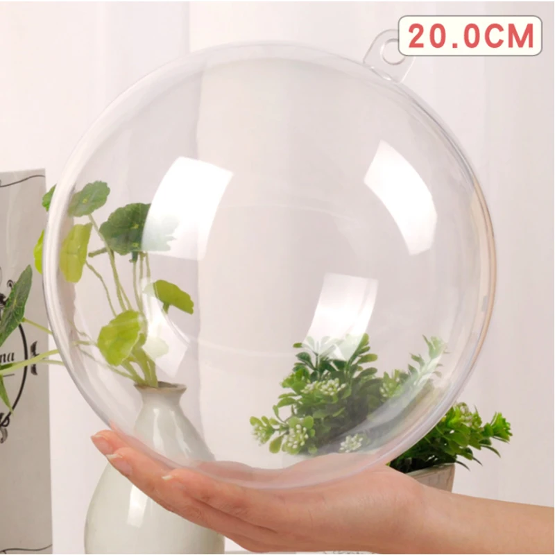 200mm Large Transparent ball Christmas decorations Home party Xmas Tree ornaments ball hanging wedding party decorations