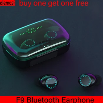 

F9 TWS Wireless Bluetooth Earphone Life Waterproof 5.0 Smart Noise Cancel HD Call Control Volume Display Battery For XIAOMI