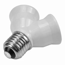 1 шт. E27 для 2 E27 Держатель конвертера y-лампочка Тип цоколя 2E27 адаптер сплиттер преобразования