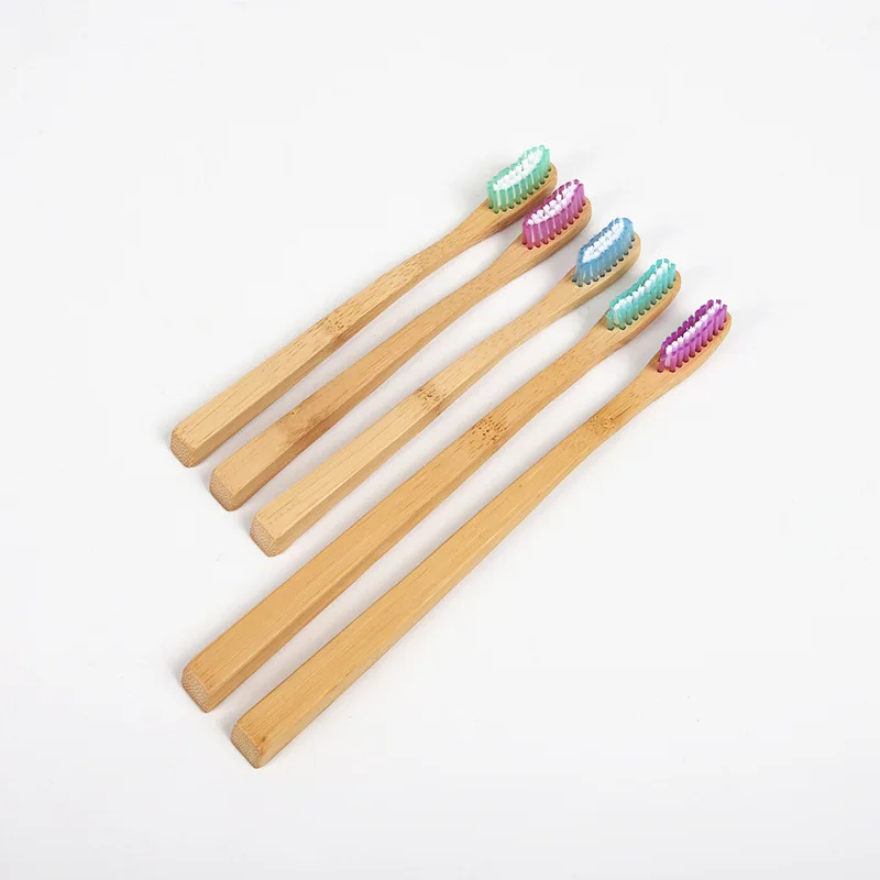 

European Standard zhu ya shua Bamboo Toothbrush T-Shape Tail zhu ya shua