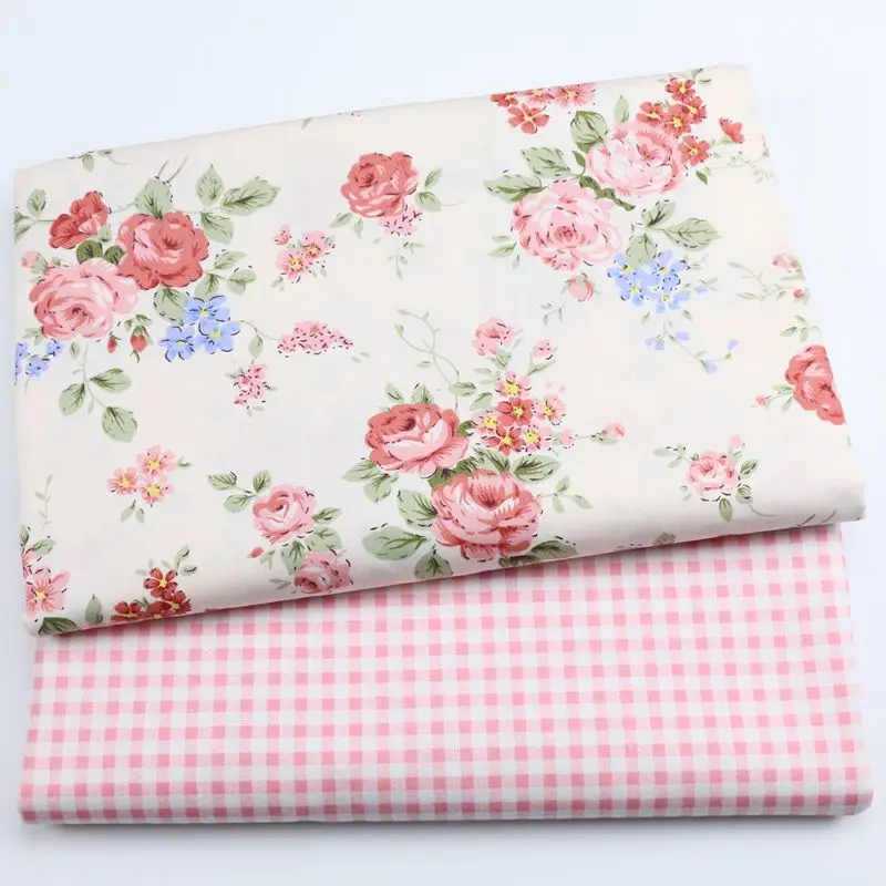 Beauty crushed flower cotton printed fabric handmade DIY collage cloth 2 pieces of group direct sales wholesale | Дом и сад