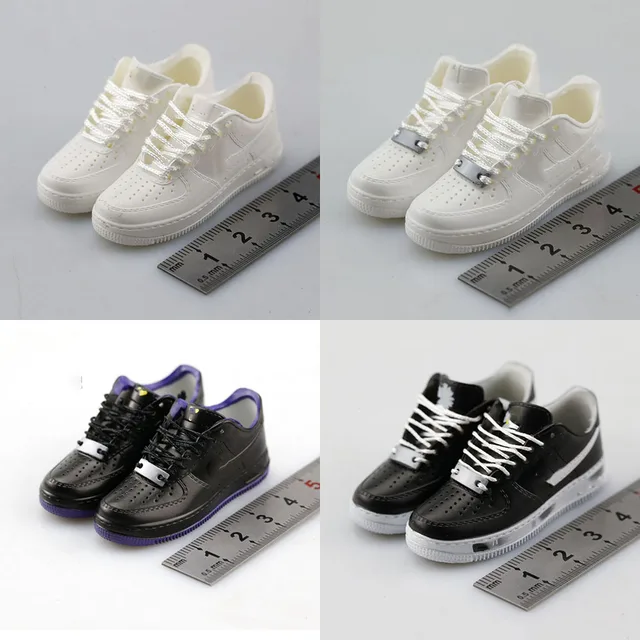 1/6 Scale Female Sexy Fashion Casual Sneakers Accessories Women Flat Shoes with Shoelace Plus Size for 12" Fat Feet Body 1
