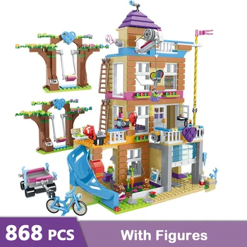 

New 868pcs Building Blocks Girls Friendship House Stacking Bricks Compatible Girls Friends Figures Toys for Children