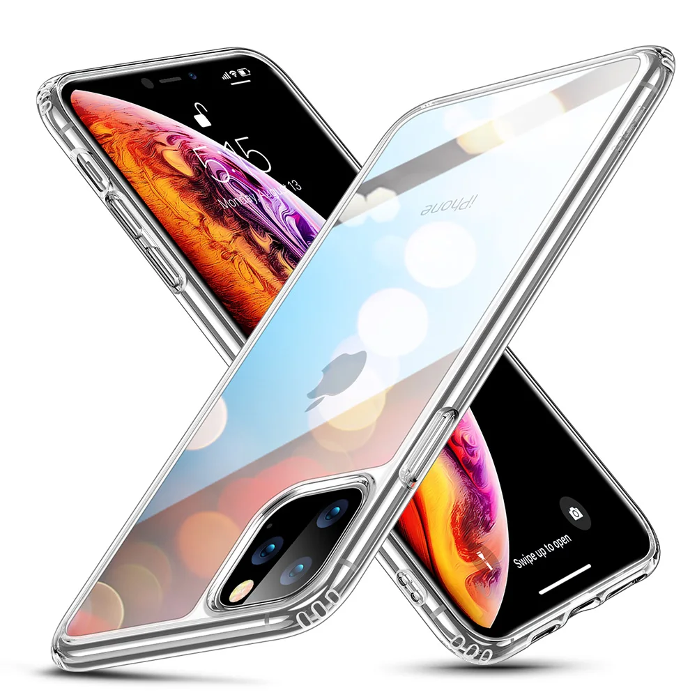 ESR Tempered Glass Case for iPhone 11 11Pro Max Shockproof Luxury Bumper Case for iPhone 11 Pro Max Mirror Cover Glass Cases