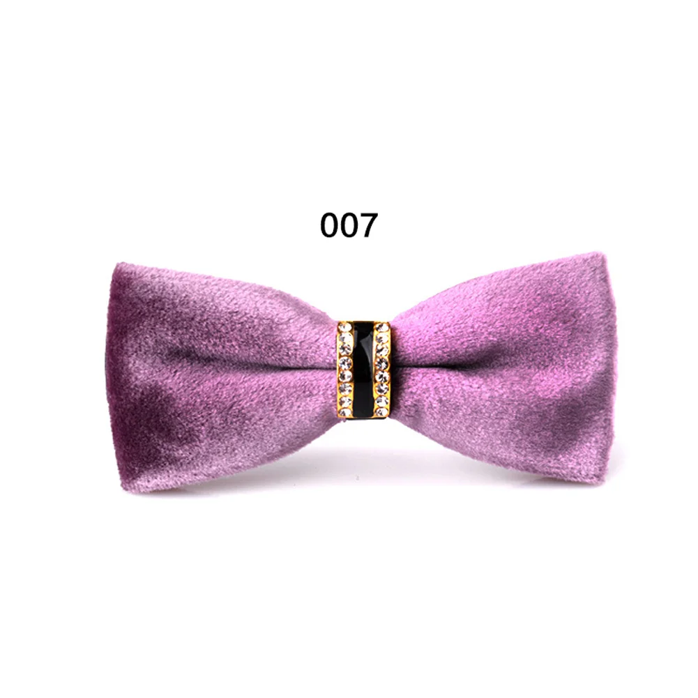 007 Женский и мужской бархатный галстук-бабочка, Официальный галстук, солидная вечеринка, свадебный банкет, галстук-бабочка, подарки NIN668 - Цвет: 007