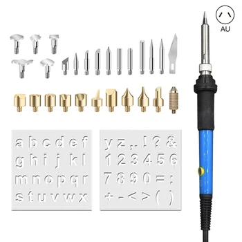 

29pcs/set Wood Burning Kit Pyrography Pen with Adjustable Temperature for Wood Burning Carving Embossing Soldering XH8Z