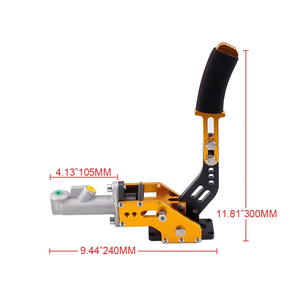 RASTP-Universal Racing Drift Race Handbrake Aluminum Vertical Hydraulic Handbrake Lever Drift Hand brake E-Brake RS-HB002