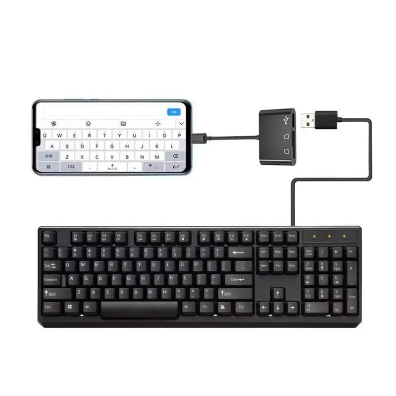 Многофункциональный 3 в 1 Micro USB кардридер адаптер Поддержка Micro SD/TF карты для мобильного телефона мышка с камерой