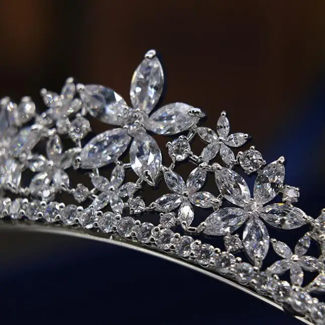 Потрясающая королевская тиара старинный головной убор Свадебные короны свадебные украшения для волос Tocado Novia Свадебные аксессуары для волос