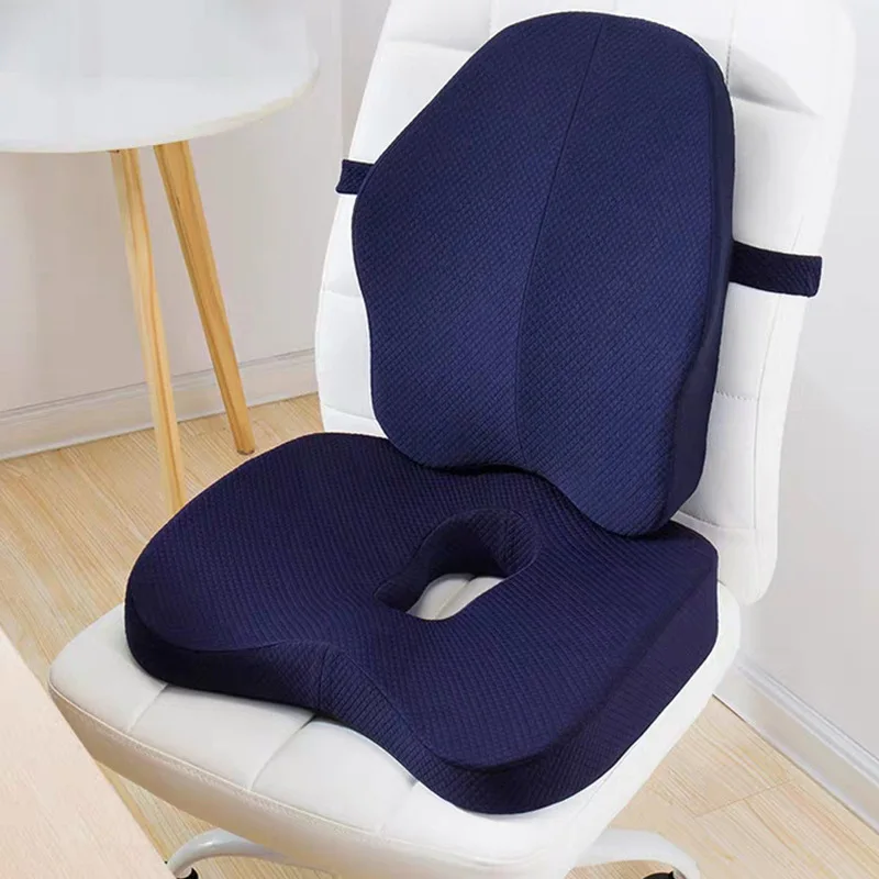 Ортопедическая подушка на сиденье из пены с эффектом памяти, Подушка на офисный стул, поясничные подушки для автомобильных сидений, комплекты из геморроя, позвоночника|Подушка|   | АлиЭкспресс