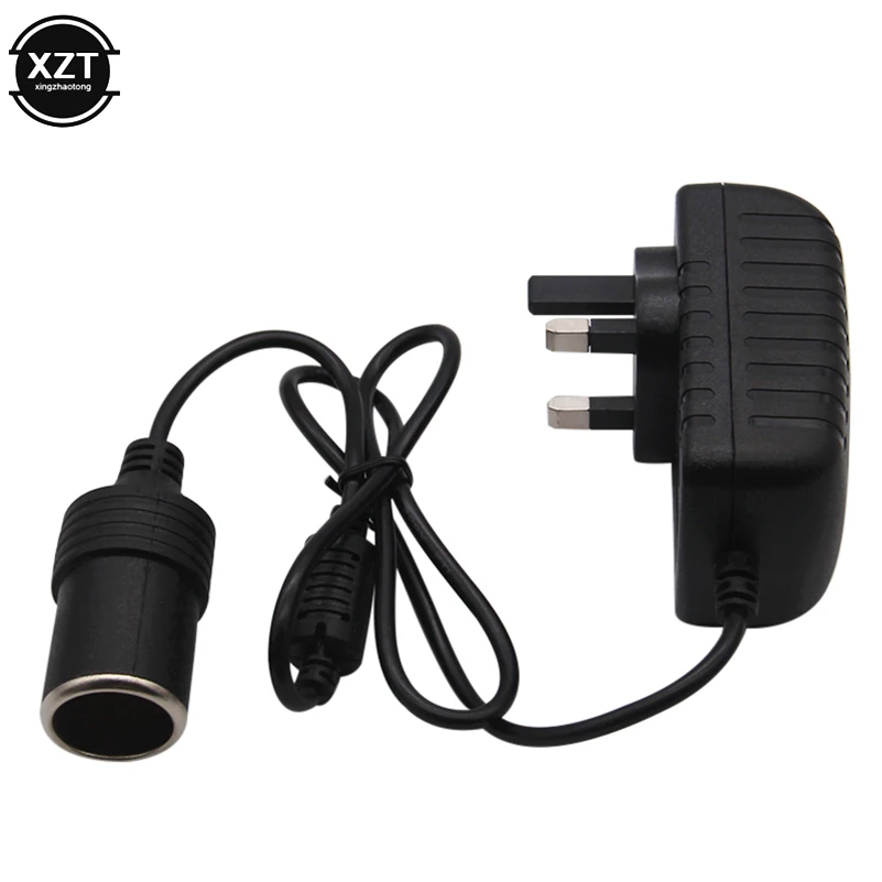 220V to 12V 2A for Car Cigarette Lighter Power Adapter Socket 220V to 12V 600ma Charger Converter Home Parts US/EU/UK For iPad - Цвет: UK 2A