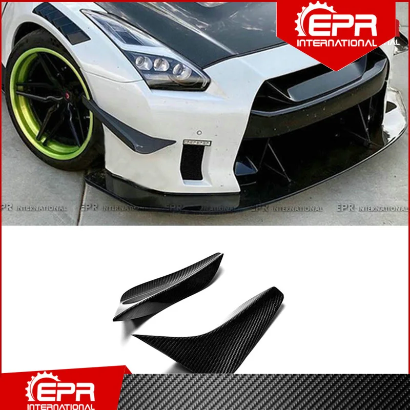 Для Nissan R35 GTR OEM углеродное волокно передний бампер обшивка (только для бампера)