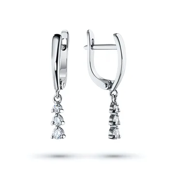 

Earrings in white gold with diamonds