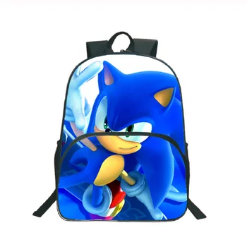 

Sonic Pattern Backpack Students Boys Girls Bags Teens Daily Backpack Travel Rucksacks Fashion Popular Schoolbag 16inch