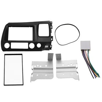 

2Din Car DVD Frame Facia Panel Dash Trim Kits Facia Kit Audio Fitting Adaptor For Honda Civic 2006-2011