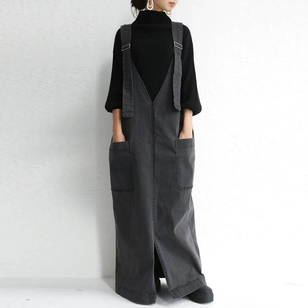 Fashion Korean Chic Denim One piece 