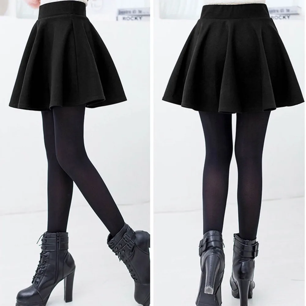 

Summer Fashion female mini Skirt sexy Skirt for Girl lady Korean Short Skater Women Clothing Bottoms Black Umbrella Shap Dress