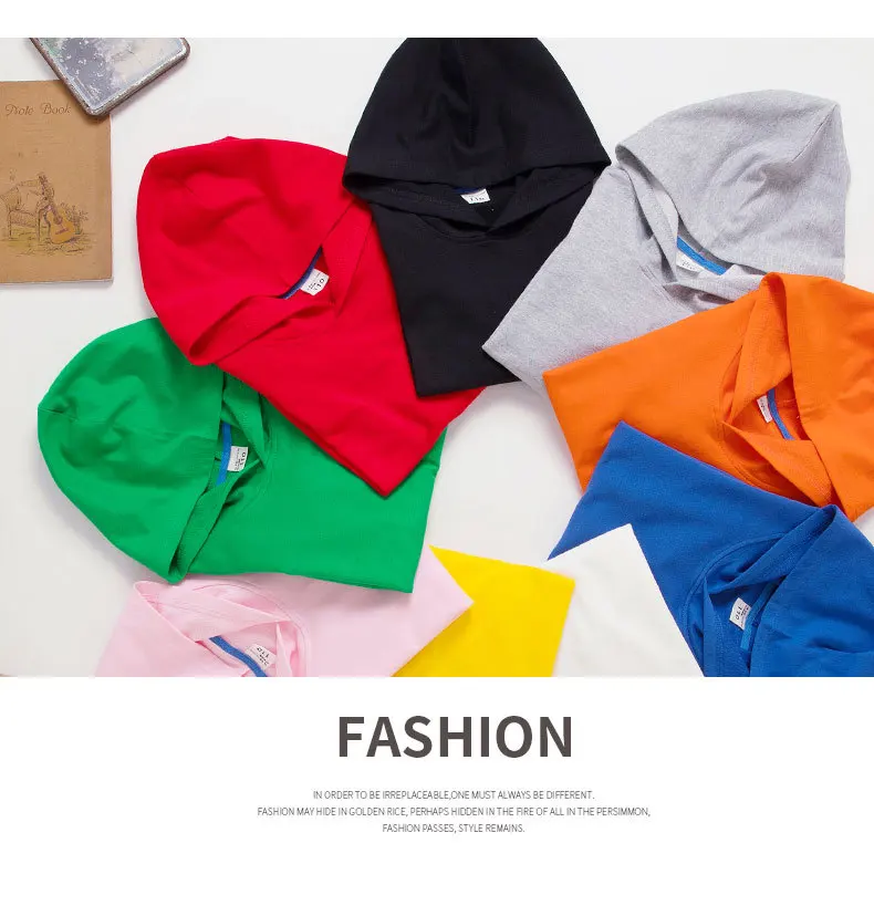 100% Cotton Boys Sweatshirts 2025 Spring Fall New Solid Color Girls Hooded Sweatshirt Children Blank Tops Name Custom Hoodies