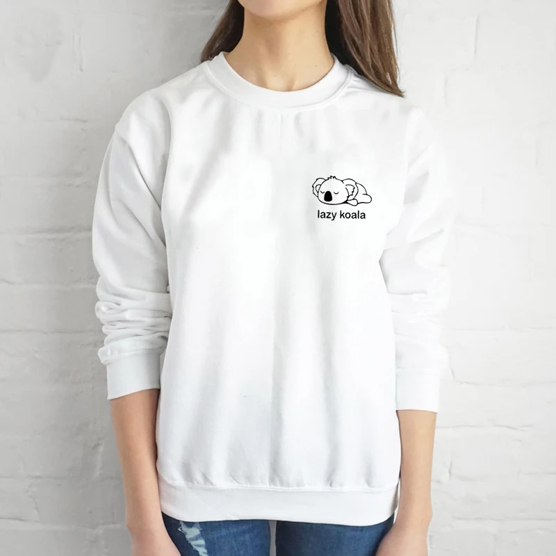 Mignon Paresseux Koalas Weatshirt Pull Drole Pulls Citation 100 Coton Graphique Esthetique Decontracte Pull Unisexe Tenues Sweats Haut Aliexpress