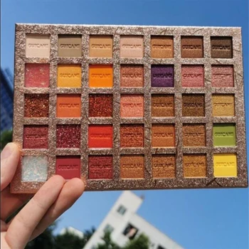 

35 Color Eyeshadow shimmer Pearlescent Glitter Waterproof Mashed Sequin Matte eye shadow palette
