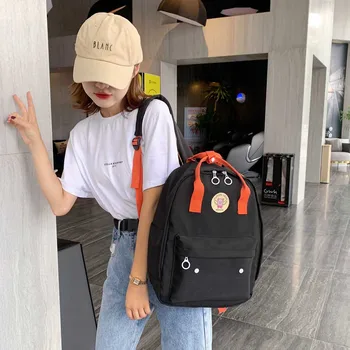 

Women Large Capacity Backpack Student Bag Casual Travel Bag Oxford Cloth Bagpack Travel Candy Color Back Pack Mochila Escolar