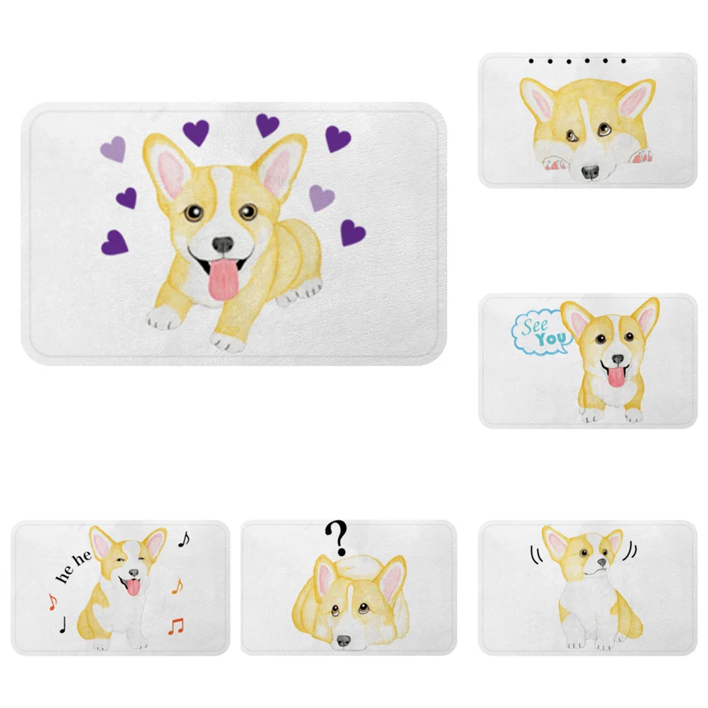 Милый коврик Corgi Dog Sweet Heart щенок для ванной декоративные Противоскользящие