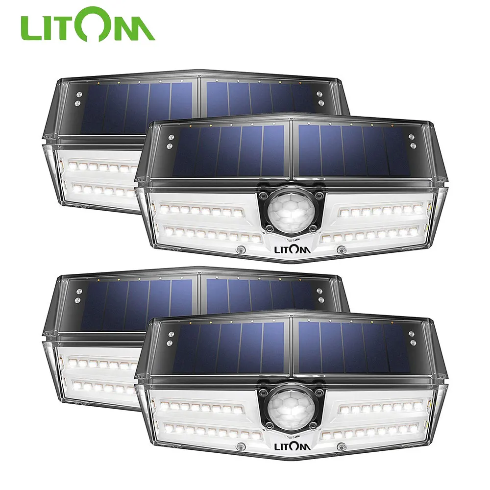 Litom CD180 наружный датчик движения 40 LED IP66 Водонепроницаемые лампы с 3 регулируемыми